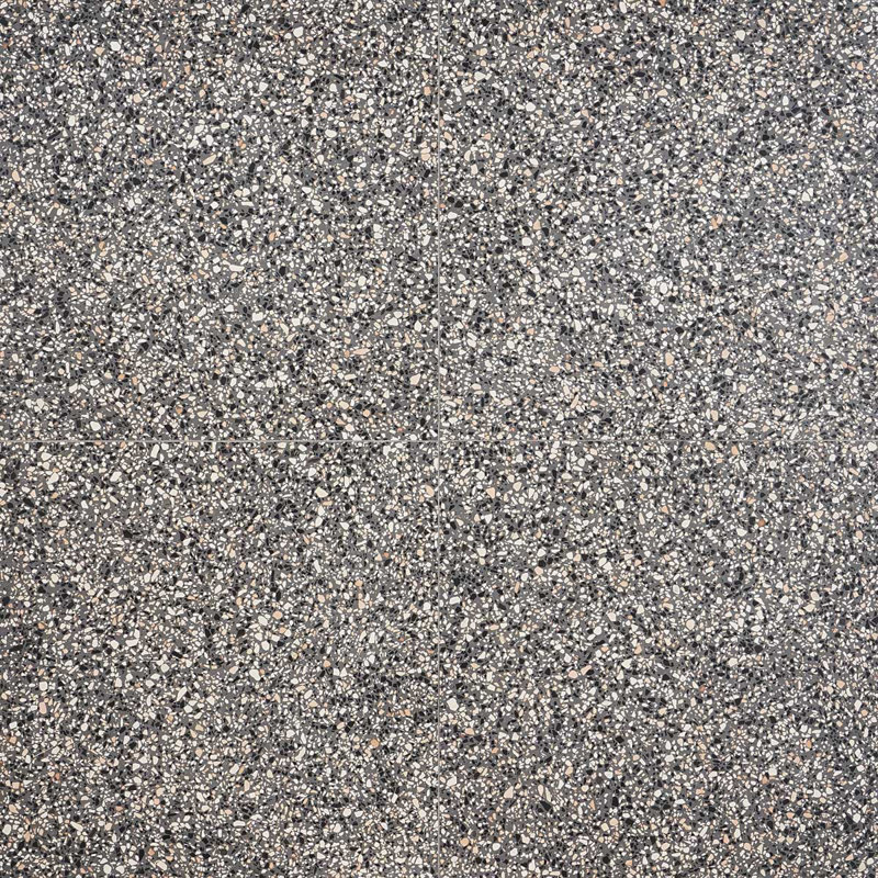 Terrazzo Italy Sacra 24x24 Honed Marble Tile, Dolce Mora Gray