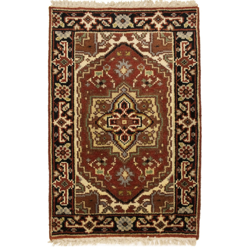 Performance Wool Floral Indoor Rug, Rectangle 3'2 x 2'1