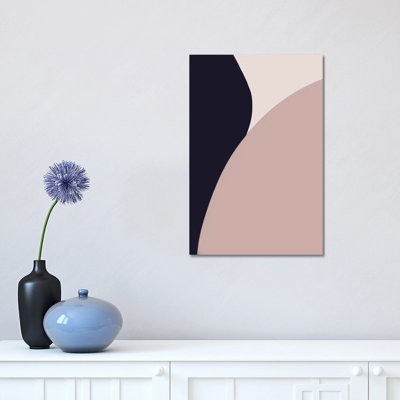 Navy Rose Abstract I by Leah Straatsma - Print on Canvas