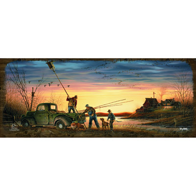 Le défenseur de l'environnement, panneau mural en bois de 30 x 76 cm