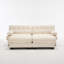 Canapés profonds à assise profonde, canapé beige moderne à structure en bois pour la famille