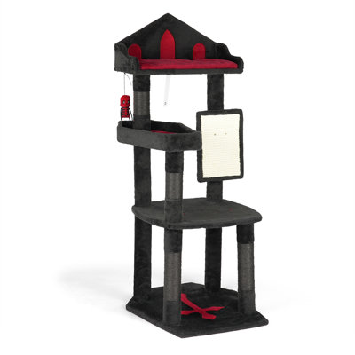 49'' Gothic Majesty 4-Tier Halloween Cat Tree