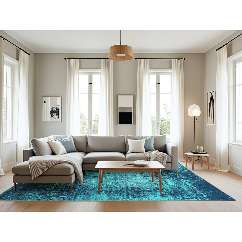 Abstract Indoor Rug, Rectangle 8' x 10'