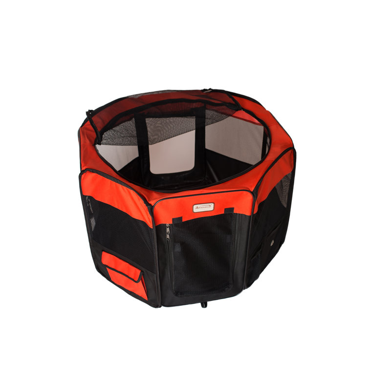 Enclos portatif pour animaux, Rouge, H 24 po x l 36 po x P 36 po
