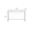 Sequel Desk With Back Panel - Charcoal Stained Ash, Black Metal-1101792468
