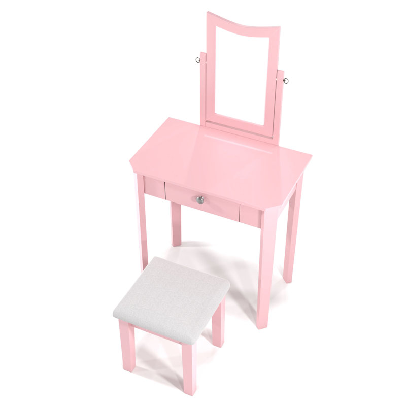 Ensemble de meuble-lavabo 3 pièces Hanna, Rose
