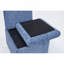 Chaise de salle à manger rembourrée en lin avec roulettes et espace de rangement - ensemble de 2-824654458