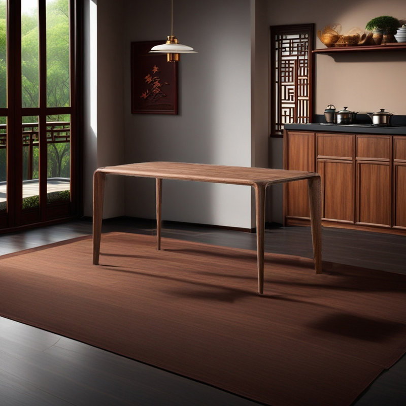Elegant and functional dining table, 29.52"H x 62.99"L x 31.49"W
