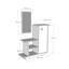 Albero Hallway Console Table with Cabinet, Shelves and Wall Mirror