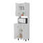Garde-manger double blanc avec rangement ouvert