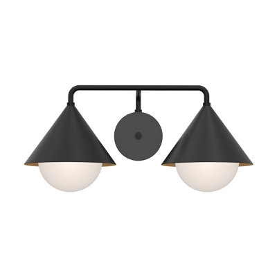 Ireland 2 Light Glass Dimmable Armed Sconce