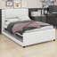 Lit plateforme tapissier contemporain avec lit gigogne escamotable-1962351110