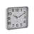 Analog Battery-Operated Alarm Tabletop Clock in Silver/Black