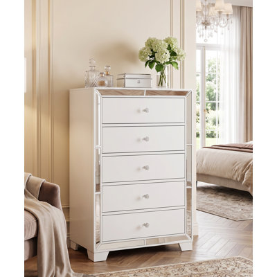 Fazeley 5 - Drawer Chest with Mirror Trim