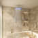 3-Function LED Light Thermostatic Rainfall Shower System with 6 Body Jets and Rough-in Valve
