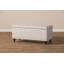 Banc de rangement à couvercle rabattable rembourré
