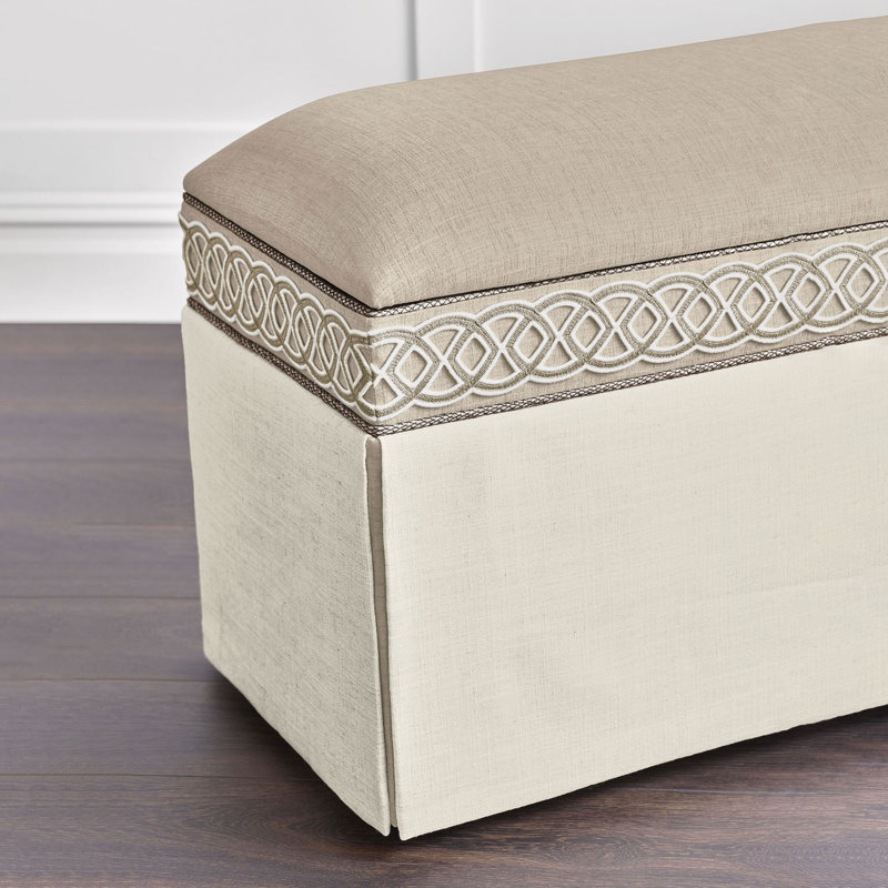Rosecliff Upholstered Storage Bench, 16" H x 60" W x 22" D