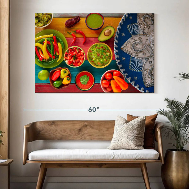 Yarlin Mexican Sauce, 34" H x 51" W