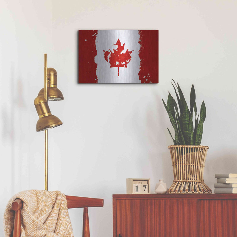 Art mural en métal «Canada» Lark Manor ™, H 16 po x l 24 po