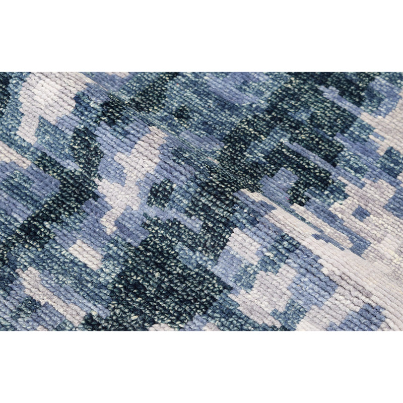 Wool Abstract Area Rug, Rectangle 6' x 9'