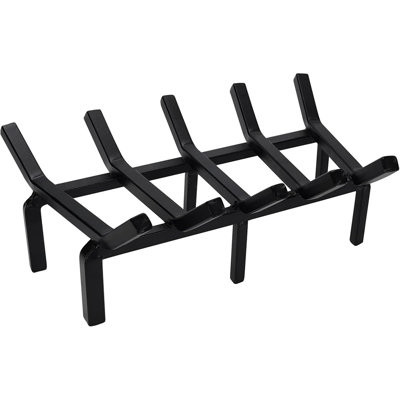 17 Inch Fireplace Grate Heavy Duty Solid Steel Fire Grate For Fire Pit Wood Log Rack Stove Firewood Holder For Indoor Hearth Outdoor Fire Pit Chimney Hearth Kindling Tool