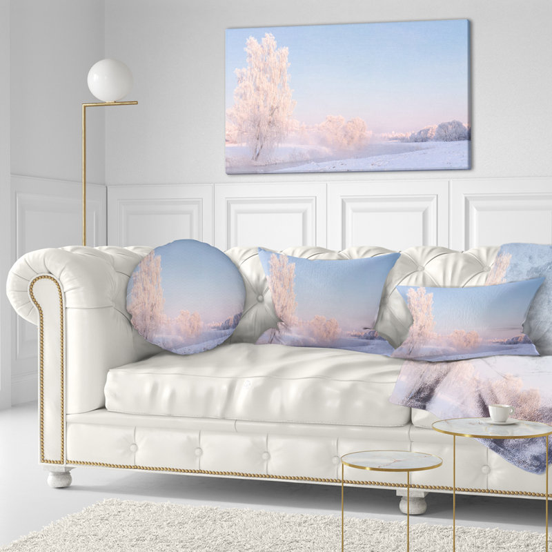 Coussin en cristal imprimé et paysage