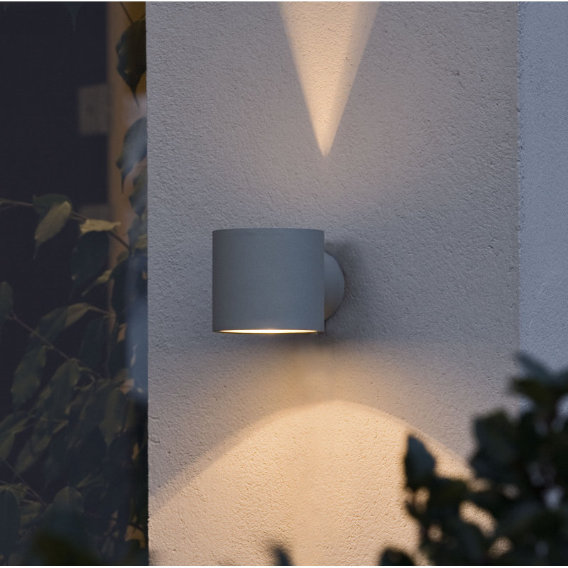 Outdoor Armed Sconce, Grey