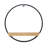 17" X 6" Brown Metal Circle Hanging Dimensional Sculpture