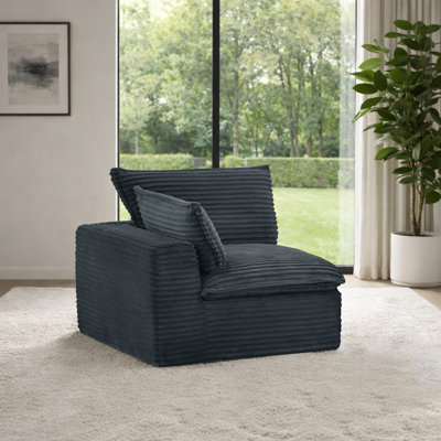Fauteuil d'appoint moderne avec accoudoir droit
