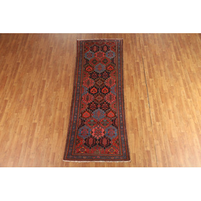 Vegetable Dye Wool Traditional Runner Rug 3x10