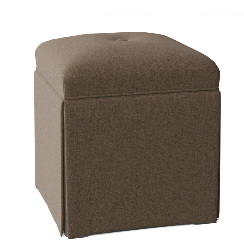 Linden Upholstered Ottoman, Tobacco, Bark (8789 06)