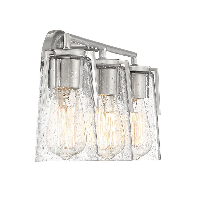 Kirbyville 3 - Light Dimmable Vanity Light, Satin Nickel
