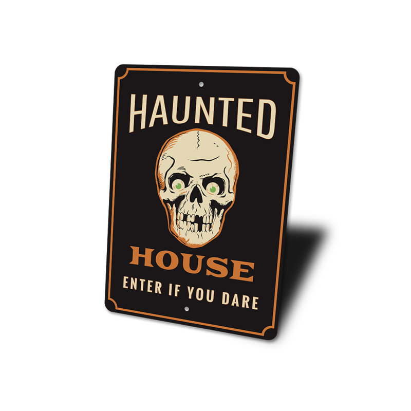 Panneau en aluminium Haunted House, H 18 po x l 12 po x P 0,06 po