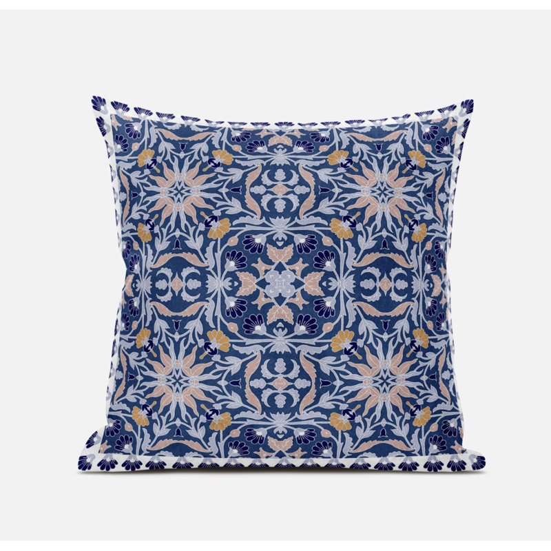 Coussin décoratif intérieur cachemire 16 po x 16 po, Jaune atténué