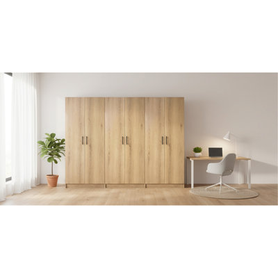 Armoire de rangement polyvalente Modex (ensemble de 3 pièces)