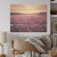 Bloomed Flower Horizons At Sunset - Art mural en bois sur bois de pin naturel-1759310550