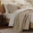 King 3 Piece Cotton Quilt Set Linen