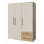 Mijah 3 Door Manufactured Wood Wardrobe-885656500
