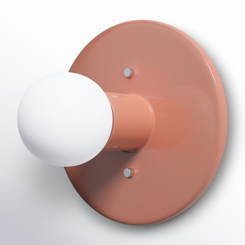 Morant 1 - Light Dimmable Flush Mounted Sconce, Gloss Blush