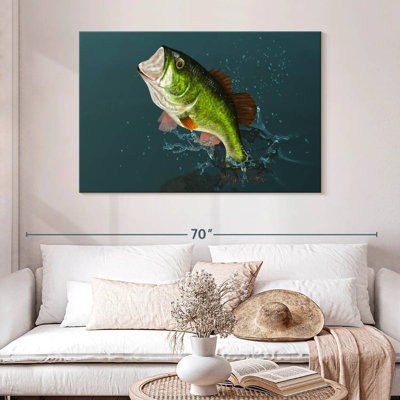 Jumping Large Mouth Bass