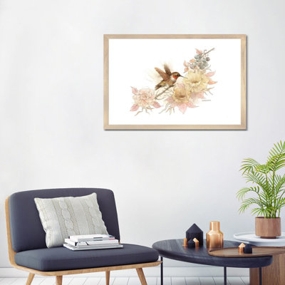 Colibri vignette - impression d'art graphique