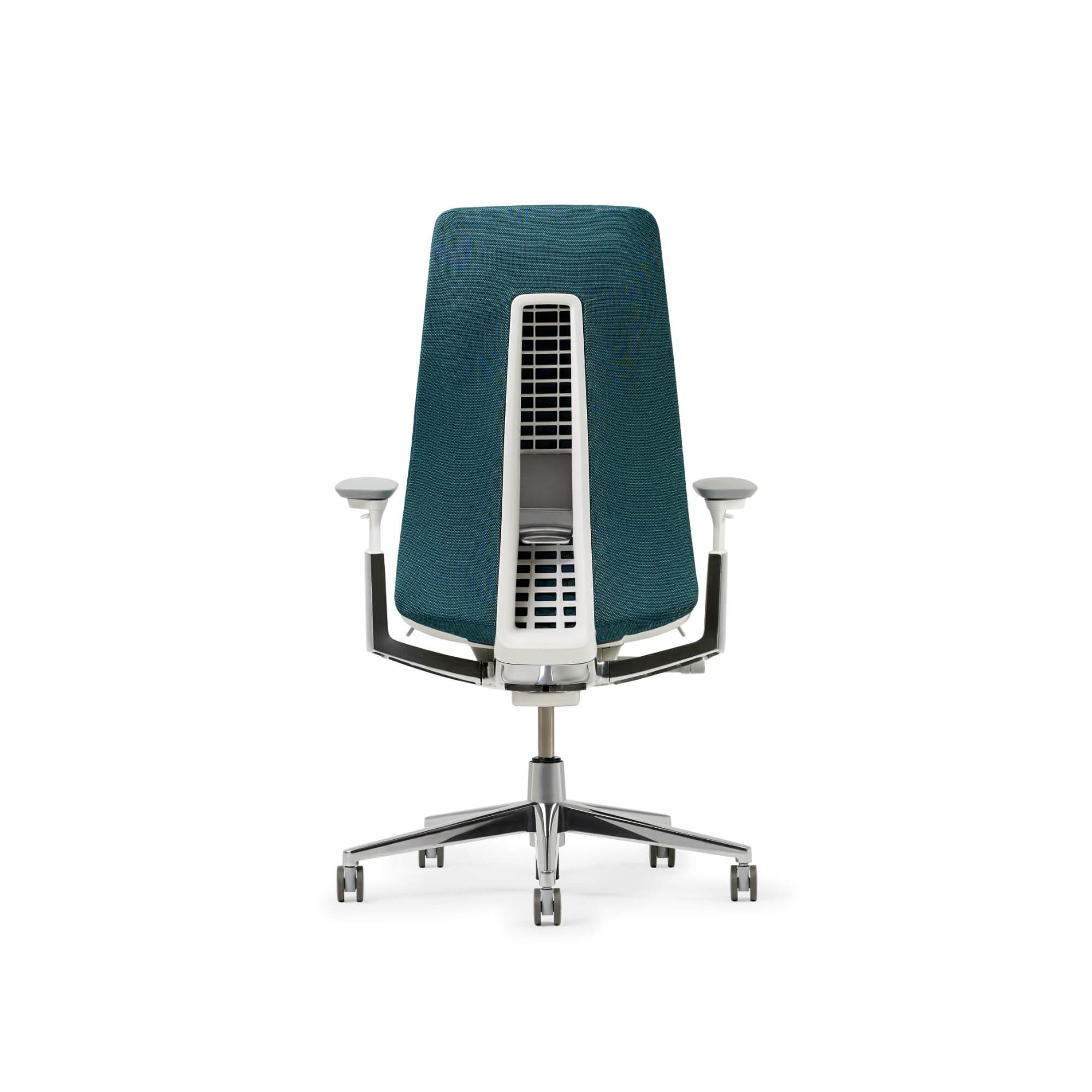Haworth Fern Digital Knit Task Chair, Dark Lagoon, Yes