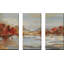 Late Fall Reminiscense - Ensemble de 3 peintures sur toile tendue-1302970257