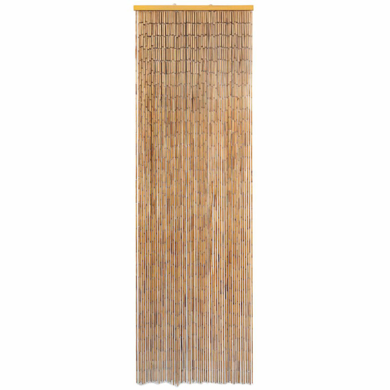 Loraine Insect Door Curtain Bamboo Anti Mosquito Protector Screen Multi Sizes, 22" W x 72.8" L, Brown