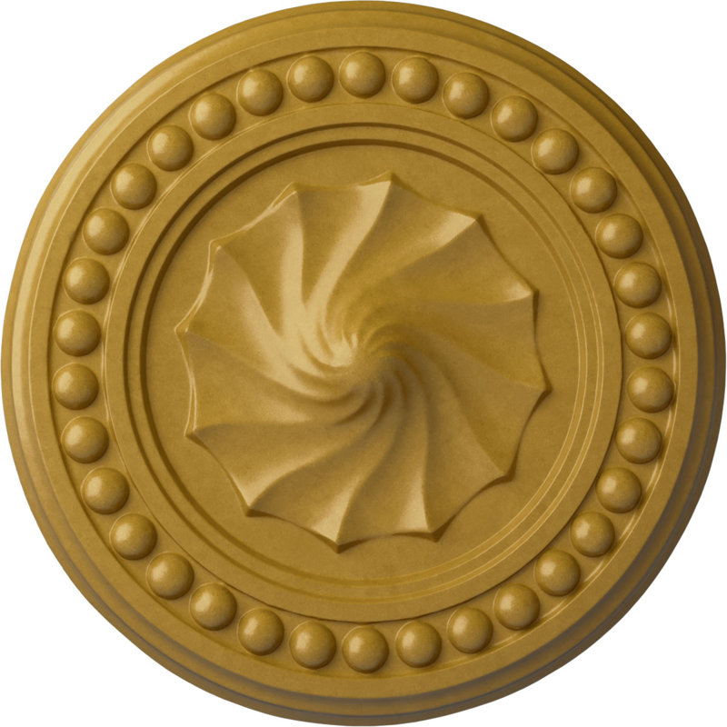 Médaillon de plafond H 15,75 po x l 15,75 po x P 2 po Foster, Or iridescent