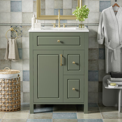 Meuble-lavabo de 24 po avec lavabo en céramique