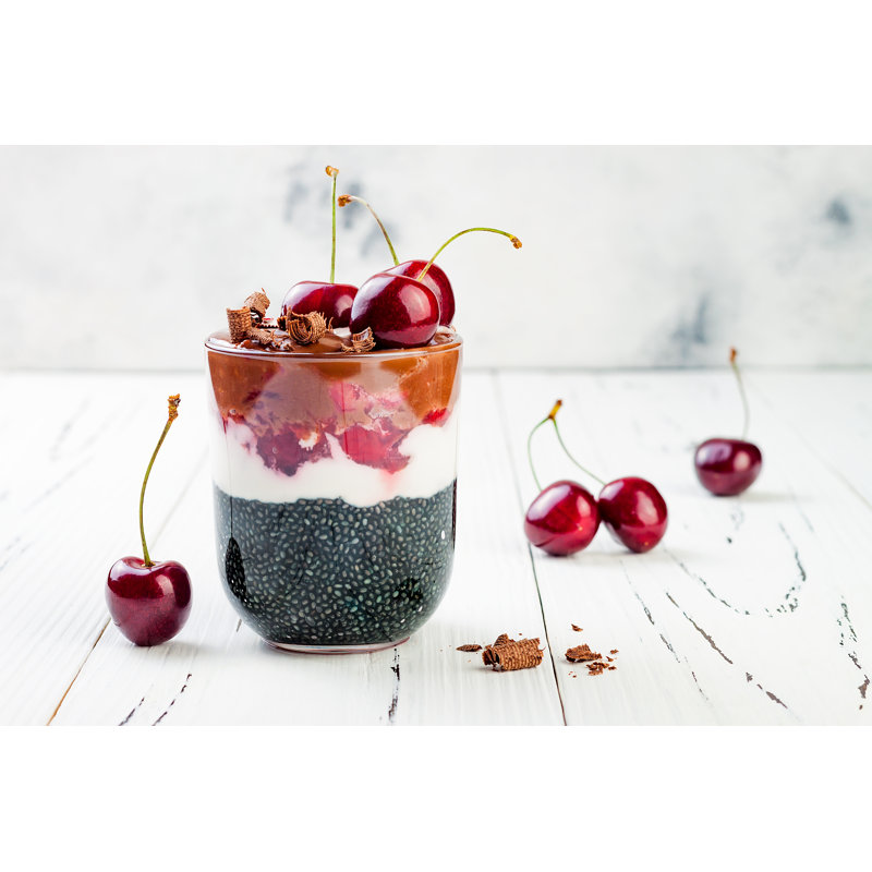 Black Forest Dessert - Wrapped Canvas Print, 30cm H x 46cm W x 3.8cm D