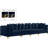 Tremblay 138" Velvet Square Arm Modular Sofa-87475419