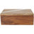 Mango Wood Decorative Brown Box with Silver Diagonal Stripes Set