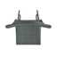 Ensemble de 2 tabourets de bar 29 po en rotin PE sans accoudoirs, gris-1062210798